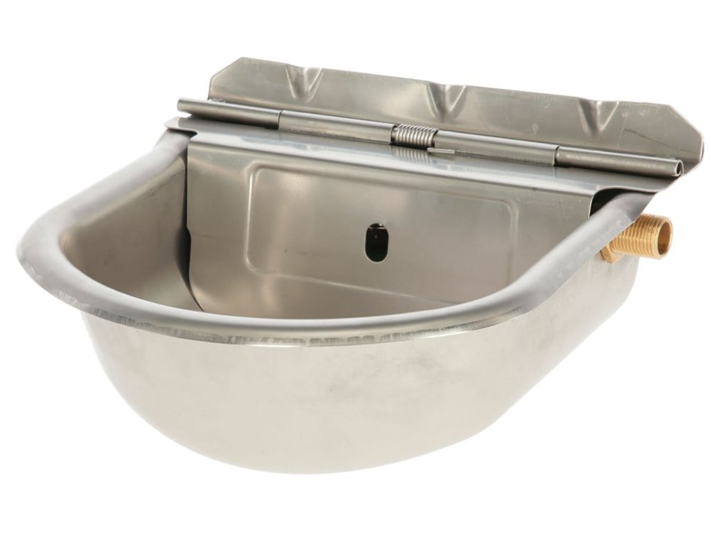 Hladinová napájačka pre ovce, kozy, skot a kone KERBL 221098 - S1098, 2,5l, nerezová