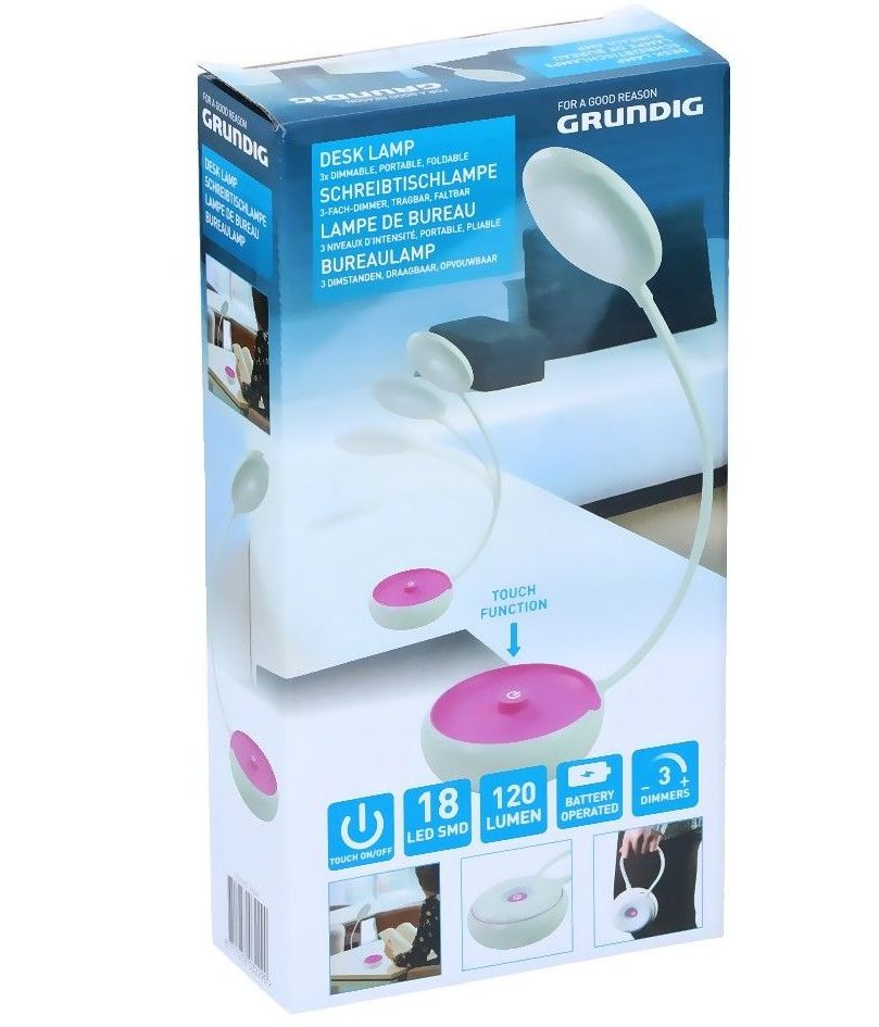 GRUNDIG Lampička na čítanie prenosná fialováED-203229fial