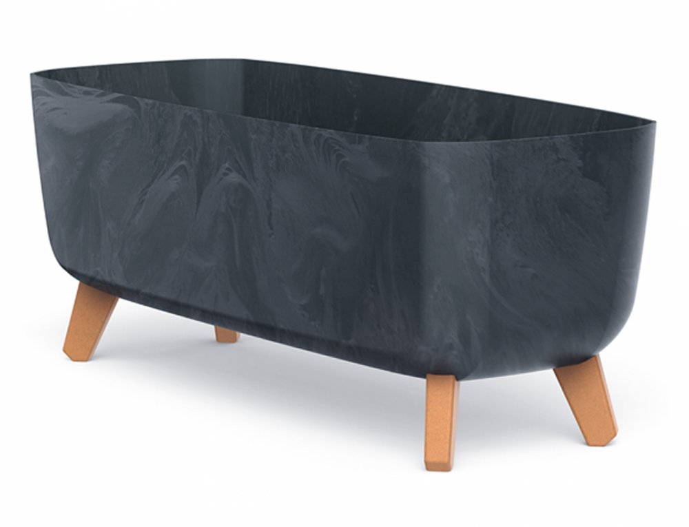 Truhlík GRACIA CASE BETON samozavlažovací plast antracitový 58x24x24cm