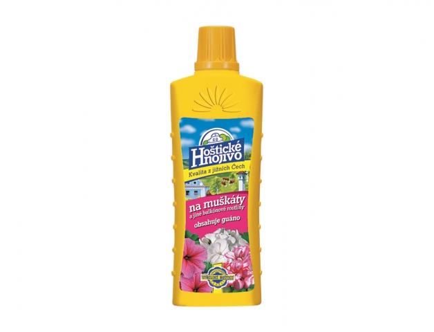 Hnojivo Hoštická na muškáty s guánom 500ml