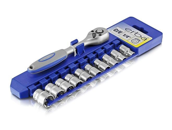 ERBA Kľúče gola súprava 11 ks 1/4 CrV ER-03203"