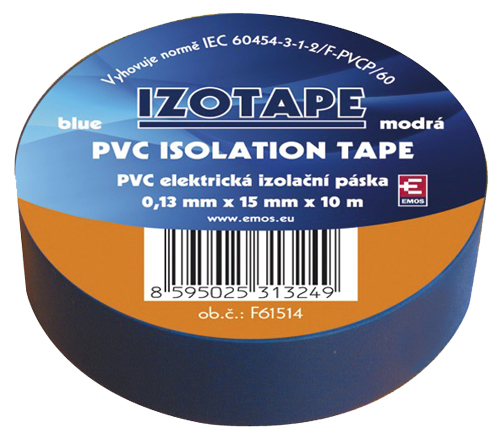 Páska izolačná PVC 15/10m modrá EMOS