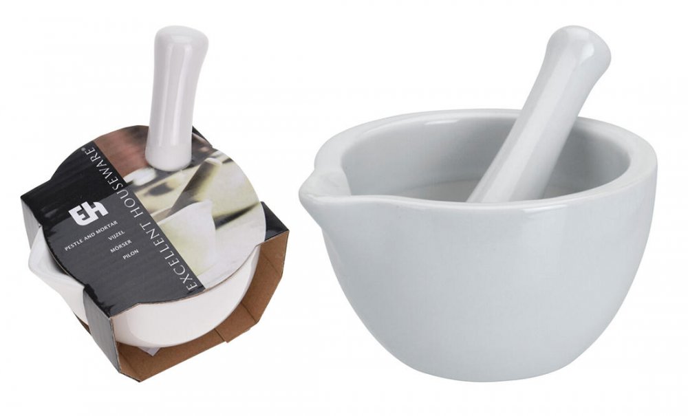 mažiar 10cm porcelánový biely