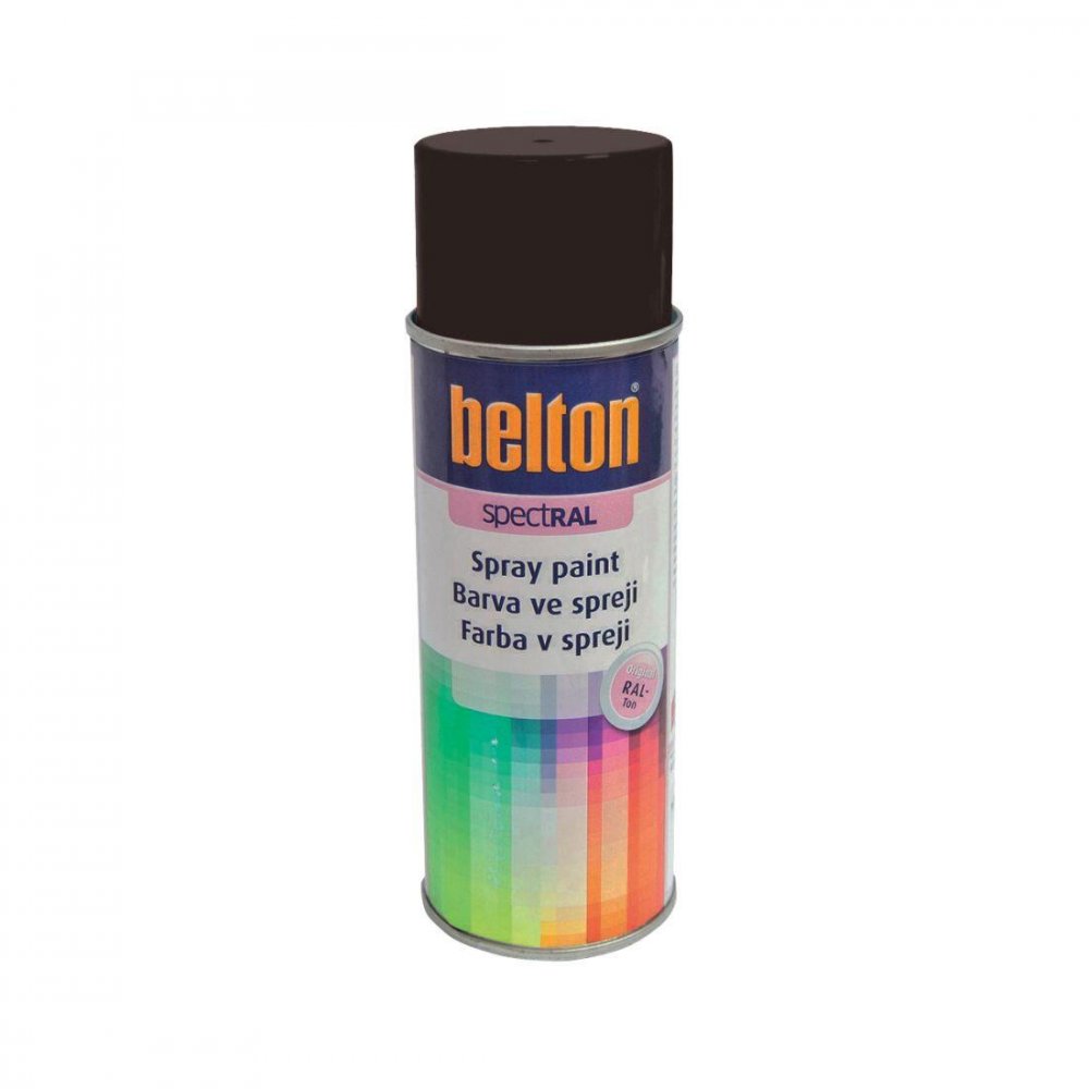 farba v spreji BELTON RAL 8017, 400ml hnedý čokoládová
