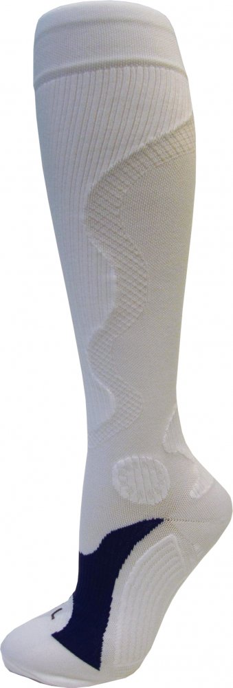 Kompresné športové ponožky WAVE, biele, veľ. 39-41 M