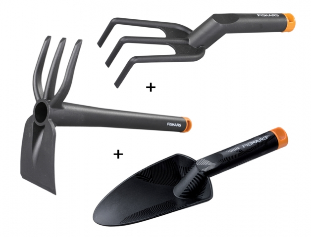 Set FISKARS lopatka 1000694 + motyčka1001601 + kultivátor 1001600