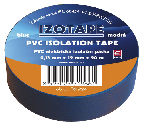 Páska izolačná PVC 19/20m modrá EMOS