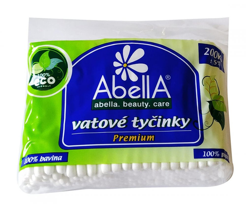tyčinky vatové PREMIUM BA/papier z cukrovej trstiny (200ks)