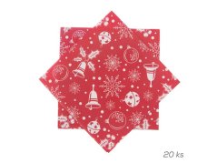 Obrúsok papierový ORION Vianočný čas 20ks 33x33cm