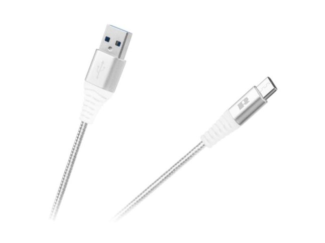 Kábel REBEL RB-6001-100-W USB/USB-C 1m White