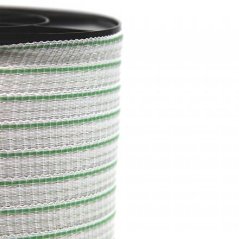 FENCEE - Páska pro elektrický ohradník - šířka 20 mm - zeleno-bílá