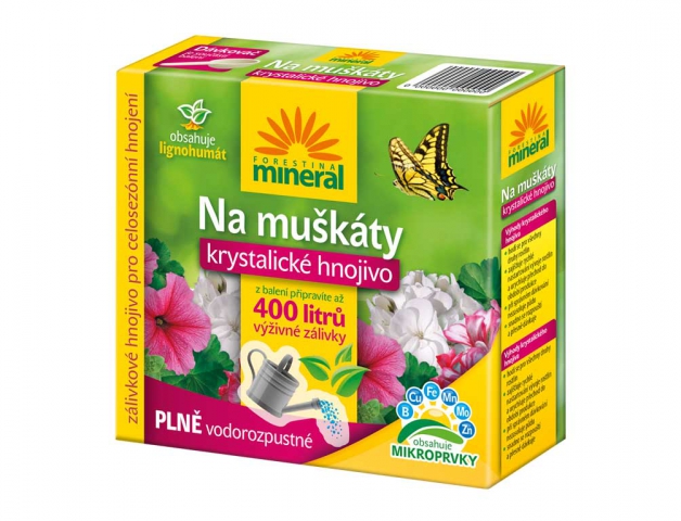 Hnojivo MINERAL kryštalickej na muškáty + lignohumát