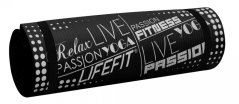 Podložka LIFEFIT® YOGA MAT EXKLUZIV PLUS, 180x58x1,5cm, černá