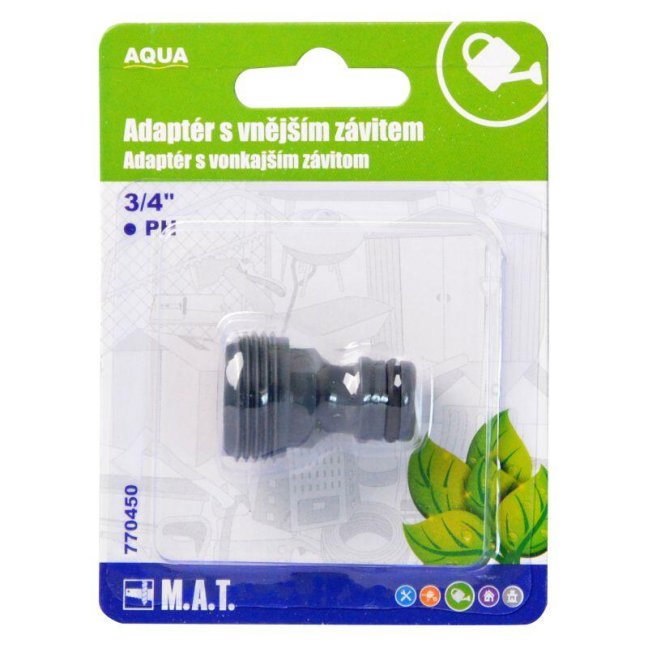 adaptér s vonkajším závitom 3/4 "AQUA