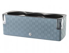 Truhlík samozavlažovací COBBLE TRIO + Aqua systém modro šedý 40x14x14cm