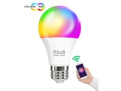 Smart LED žiarovka E27 9W RGB Nous P3 WiFi Tuya