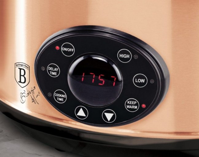 BERLINGERHAUS Pomalý hrnec s poklicí Slow Cooker 3,5 l Black Rose Collection BH-9383