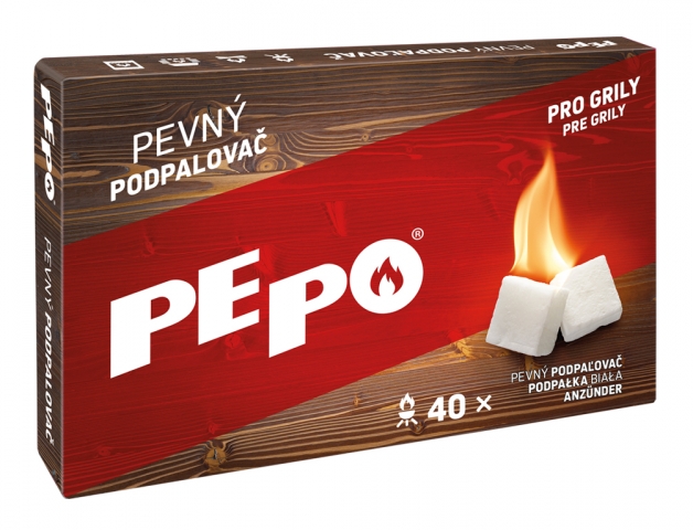 PE-PO Podpalovač tuhý 40 podpalů krabička