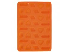 Forma na pečenie ORION Pracny 32 mix silikón oranžová