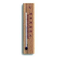 teploměr pokojový 15cm dřev. hnědý 12.1032.05