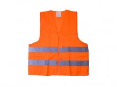 Reflexní výstražná vesta oranžová COMPASS 01511