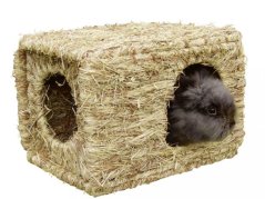 Domek pro králíky z trávy KERBL XL 37x30x28 cm
