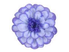 Květ voskový JIŘINA 8cm bílo fialová