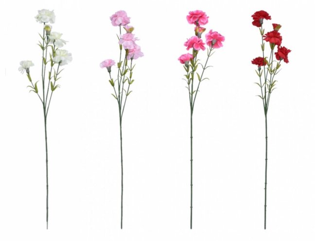 Květina KARAFIÁT KVĚT X5 68cm