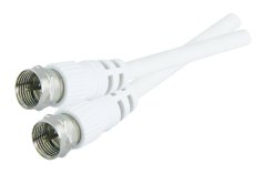 Anténny kábel F/F TIPA 5m biela
