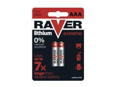 Batéria lítiová AAA R03 1,5V RAVER 2ks