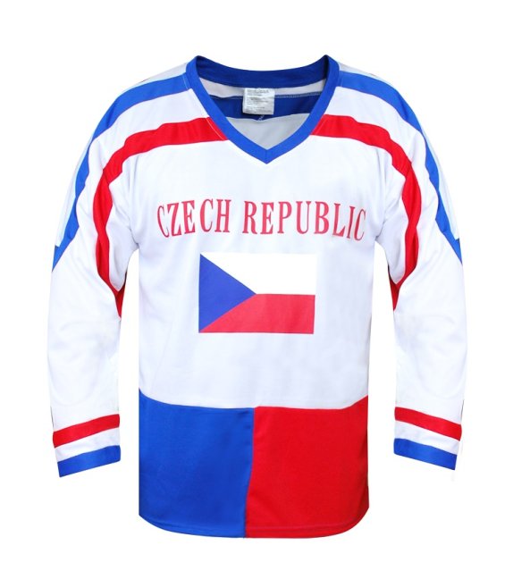 Hokejový dres ČR 7, bílý