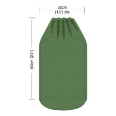 plachta krycia na plynovú fľašu 15kg, pr.32x60cm, PE 90g / m2