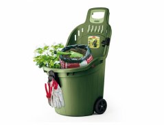 Vozík záhradné univerzálne plastový zelený 60x53x89cm