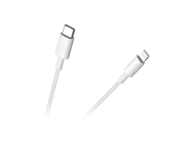 Kabel REBEL RB-6009-100-W USB-C/Lightning 1m