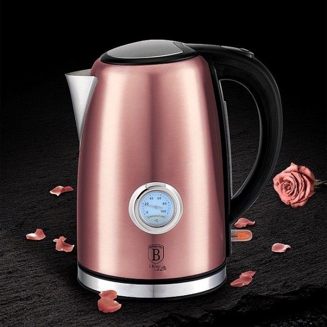 BERLINGERHAUS Rychlovarná konvice 1,7 l s termostatem I-Rose Edition BH-9070