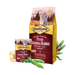 CARNILOVE - Fresh Chicken & Rabbit for Adult cats - Pro dospělé kočky
                        balení 400 g
                    