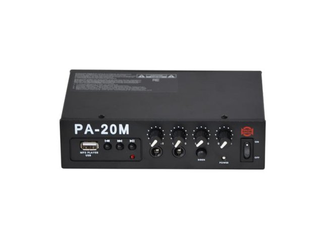 Zosilňovač SHOW PA-20M, 20W/4?, prehrávač MP3