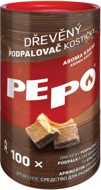 podpaľovač kocky PE-PO drevené (100ks)