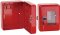 skříňka požární na klíč 150x120x80mm červený + kladívko