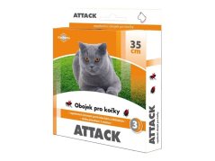 Obojok pre mačky STACHEMA Attack antiparazitný 35 cm