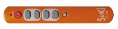 Ovladač dálkový  SEKI   SLIM oranžový pro seniory - univerzální - velká tlačítka