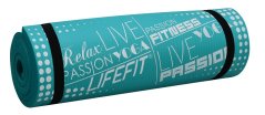 Podložka LIFEFIT® YOGA MAT EXKLUZIV PLUS, 180x58x1,5cm, tyrkysová