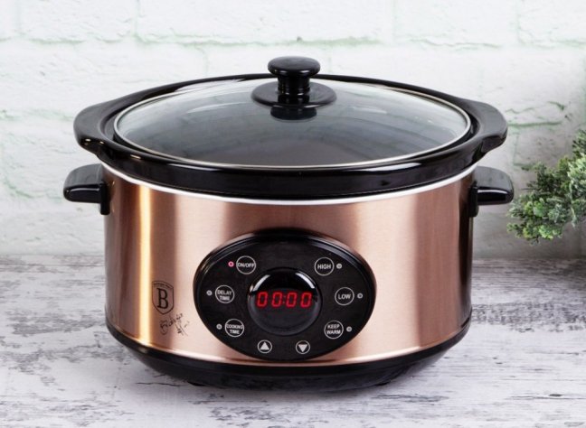 BERLINGERHAUS Pomalý hrniec s pokrievkou Slow Cooker 3,5 l Black Rose Collection BH-9383