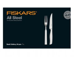 Příbory FISKARS ALL STEEL steakové 24ks 1027505