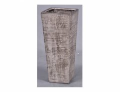 Váza V GREY keramická matná 10x10x26cm