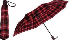 Deštník skládací 95 cm kostka červený