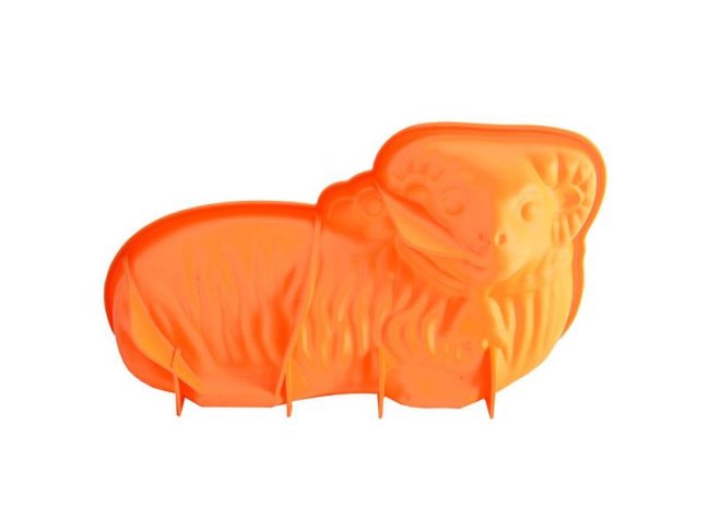 Forma na pečení ORION Beránek 31 cm silikon oranžová