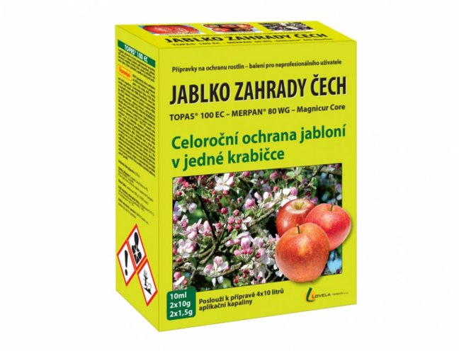 Fungicid JABLKO ZAHRADY ČECH 2x1,5g+2x10g+10ml