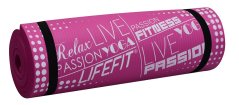 Podložka LIFEFIT® YOGA MAT EXKLUZIV PLUS, 180x58x1,5cm, bordó