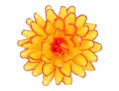 Květ voskový JIŘINA DEKOR 13cm žluto červená